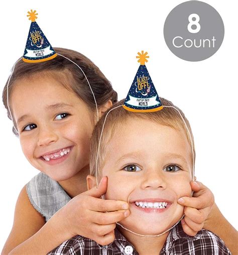 Buy Big Dot of Happiness Blast Off to Outer Space - Mini Cone Rocket ...