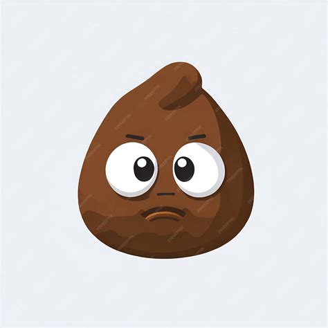 Premium Vector | Illustration of Poop emoticon or emoji poop face icon ...