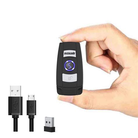 Mini 2D Portable Handheld Bluetooth Barcode Scanner Wireless 2.4G & USB ...