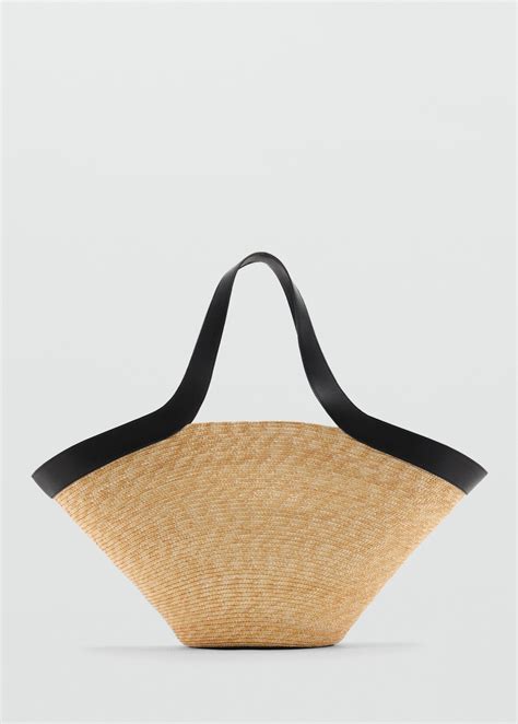 Natural fibre basket bag - Women | MANGO Vietnam