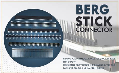 Electronic Spices Micro Female Berg Strip Connector Pack of 5 Stick ...