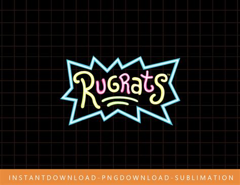 Nickelodeon Rugrats Neon Logo png, sublimate, digital print | Inspire ...