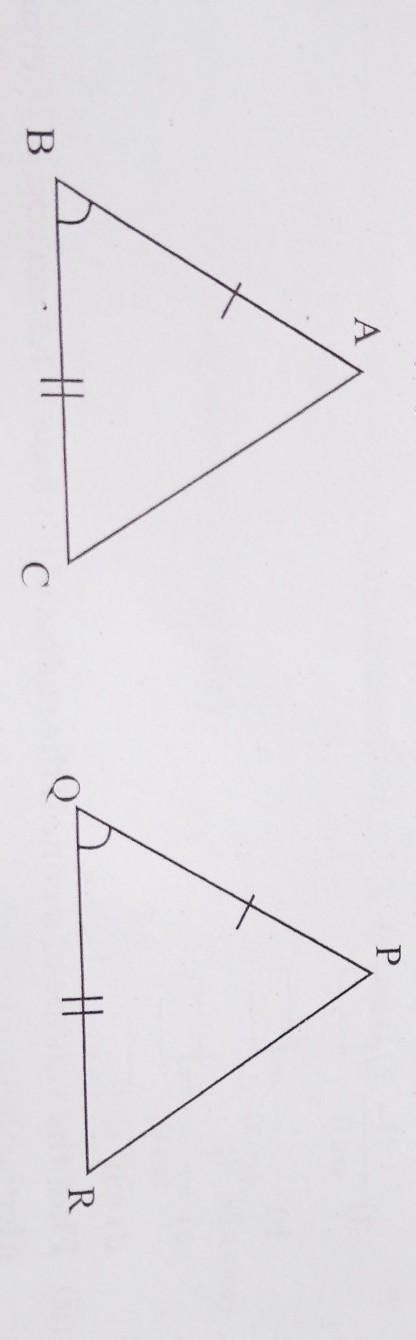 Write the test of similiarity by which the following triangles are ...