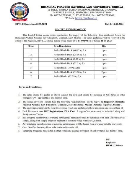 Himachal Pradesh National Law University