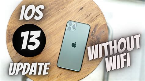ios 13 update without wifi should you update - YouTube