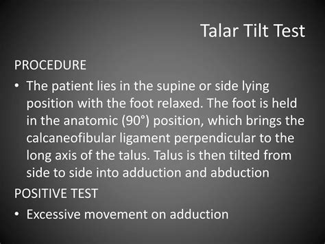 Special Tests for Lower Leg, Ankle, and Foot | PPTX