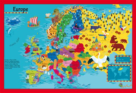 Europe Map for Kids 的图像结果