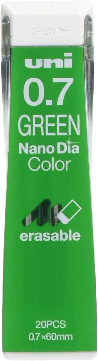 Uni NanoDia Color Mechanical Pencil Leads 0.7mm Red, 5 Pack/Total 100 ...