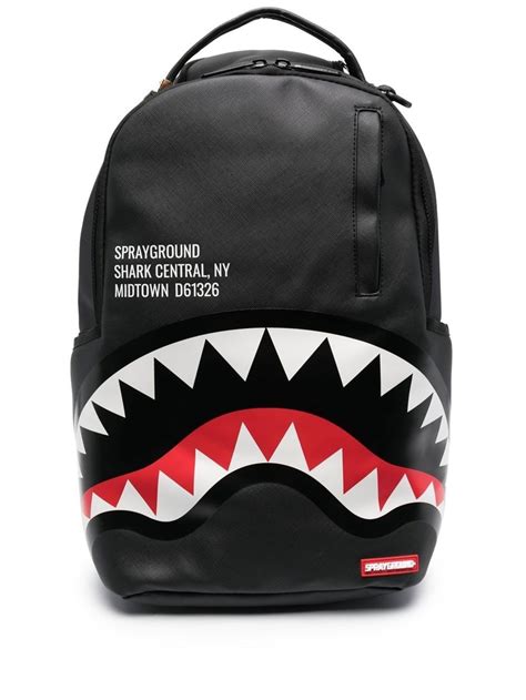 shark teeth-print zip-up backpack | Sprayground | Eraldo.com US
