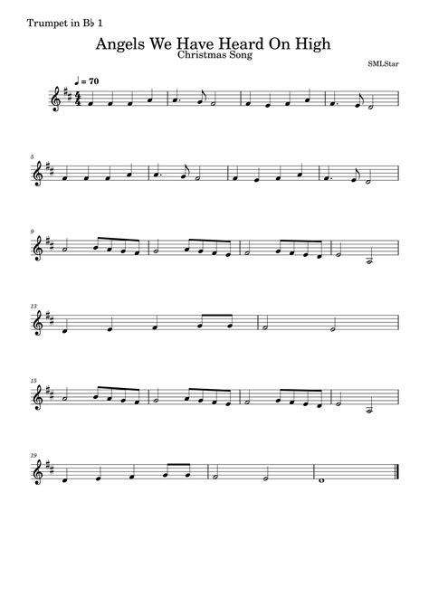 Angels We Have Heard On High Trumpet Duet - Christmas song with two ...