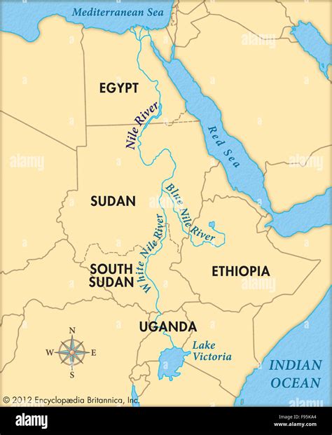 Nile River Map Africa