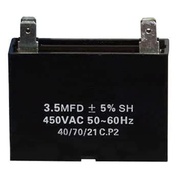 Mini Split Capacitor - 3.5 mfd 3.5 uf - 450V - 4 Terminal - 50/60HZ ...