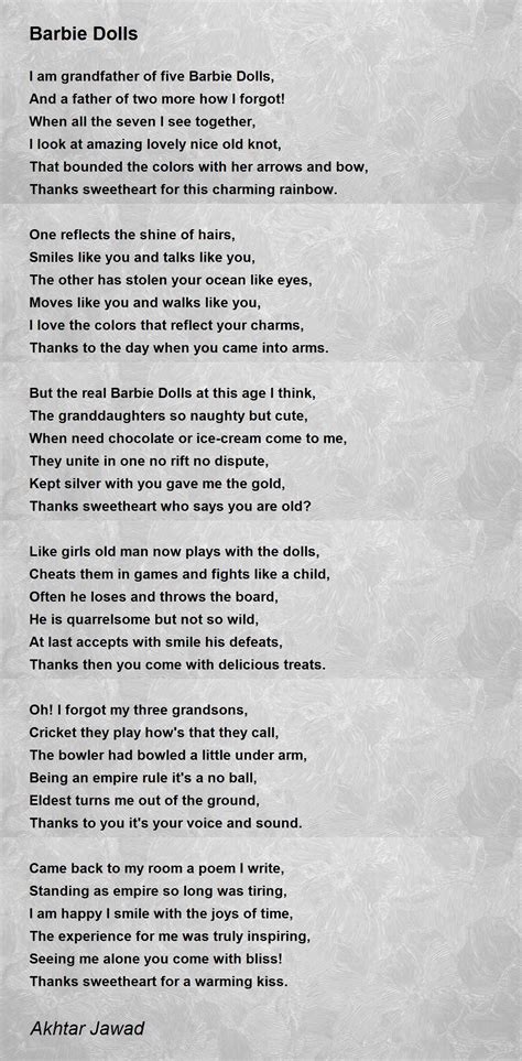 Barbie doll poem - doggyworx