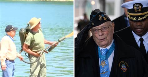 Hershel Williams, 97, Helps With A Flamethrower Demonstration | War ...