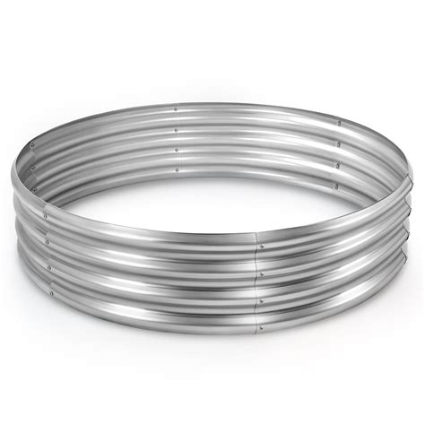 Buy Land Guard Galvanized Raised Garden Bed Kit, Galvanized Planter ...