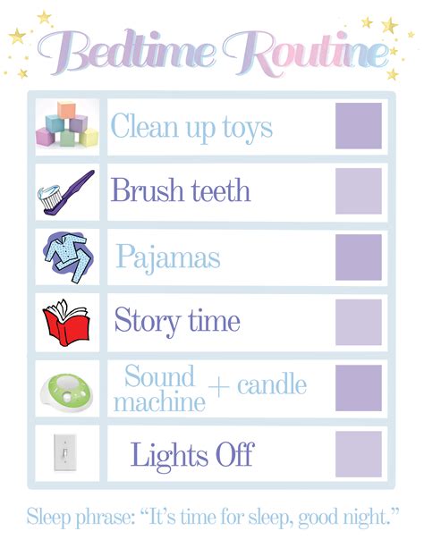 Bedtime Routine Chart – Married with Style