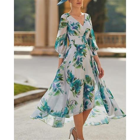 Strandhochzeit A-Linie Brautmutter Kleid Formelle Hochzeitsgast ...