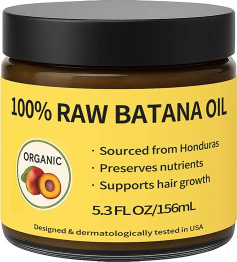 Amazon.com: Raw Batana Oil for Hair Growth by Dr. Sebi Organic Raw ...