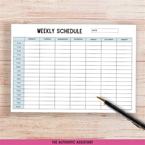 Schedule Planner Layout 的图像结果
