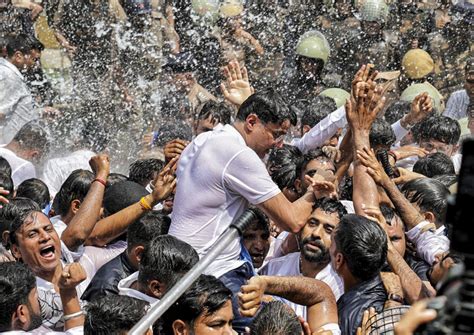 NSUI protest over student union polls: Sachin Pilot, Cong leaders face ...