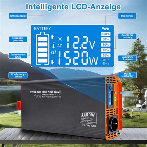 DATOUBOSS inverter 12v to 230v pure sine 1500W/3000W India | Ubuy