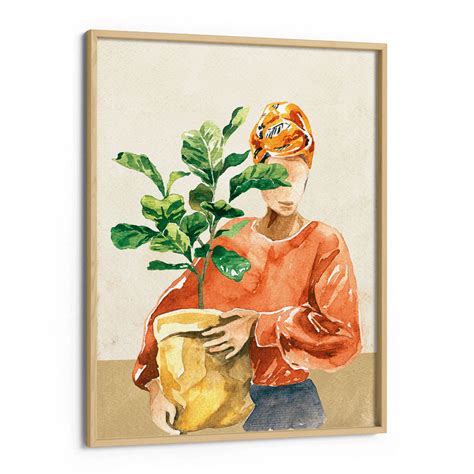 Bohemian Woman Painting Botanical - Natures Gift – Nook At You