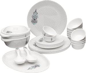 Servewell Pack of 31 Melamin Urmi Dinner Set - Buds Dinner Set Price in ...