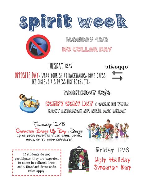 Opposite Day Spirit Week