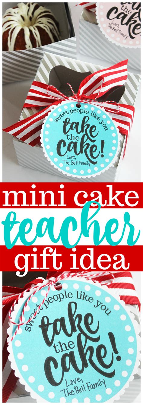 Miniature Cake Teacher Appreciation Gift Idea - Positively Splendid ...