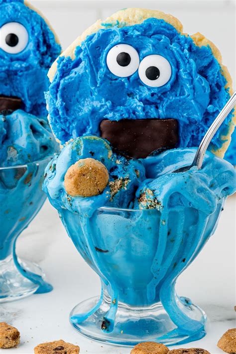 Cookie Monster Ice Cream | Recipe | Cookie monster ice cream, Monster ...
