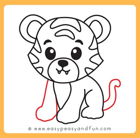 Image result for Tiger Drawing Easy