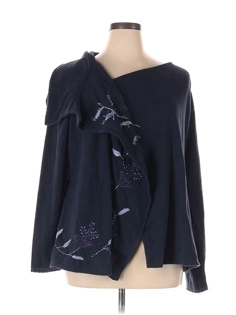 Greater Good Network Color Block Navy Blue Cardigan Size XL - 62% off ...