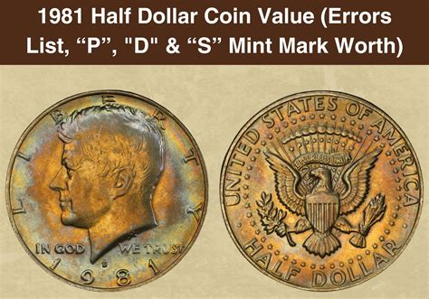 1980 Half Dollar Coin Value (Errors List, "D", "S" & P Mint Mark Worth ...