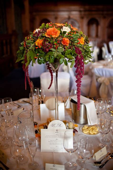 autumn wedding reception decorations