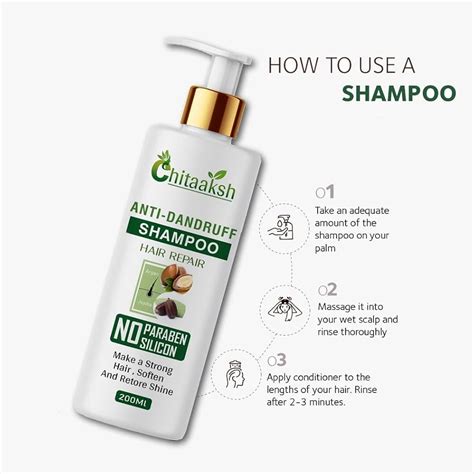 Chitaaksh Anti Dandruff Shampoo | Reduces Up to 100% Dandruff India | Ubuy