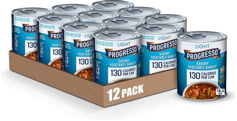 Amazon.com : Progresso Light, Savory Vegetable Barley Canned Soup, 18.5 ...