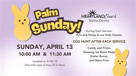 Palm Sunday- PJs and Peeps, 6020 South 300 East, Knox, IN, United ...