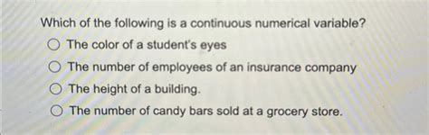Image result for Continuous Numerical Data Questions