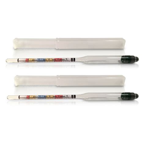 2-Pack Triple Scale Hydrometers for Home Brewing, Craft Beer, Wine, and ...