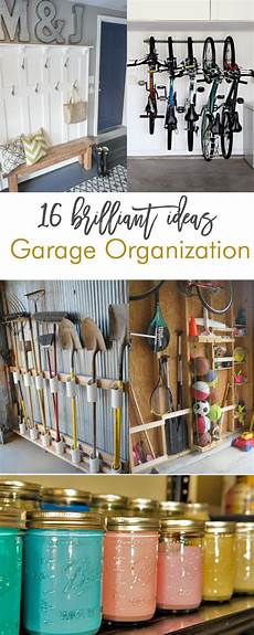 Garage Organizing Diy Ideas by 16 Brilliant Diy Garage Organization Ideas Garage Organizing Diy Ideas