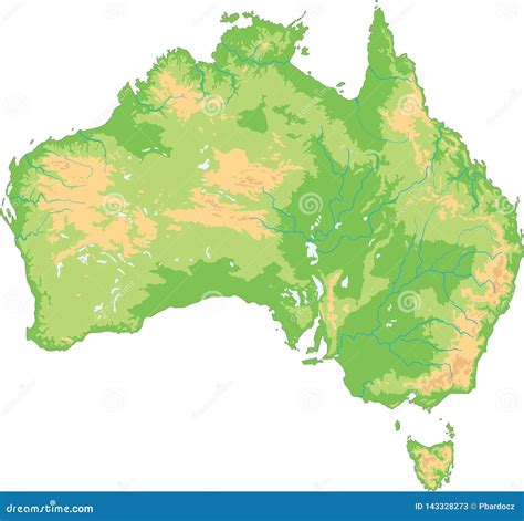 Australian Physical Map