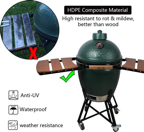 Grill Side HDPE Shelves for Large Big Green Egg, Big Green Egg Accesso ...