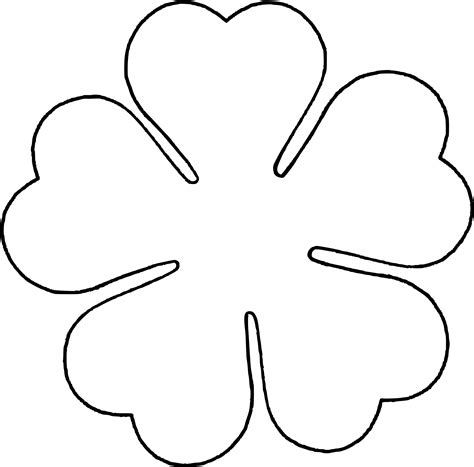 Simple Flower Outline Clip Art