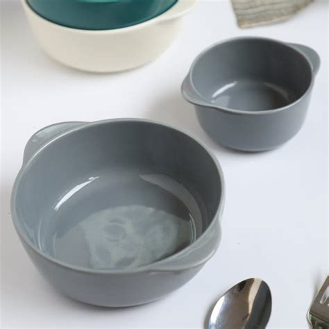 Bowl For Baking Grey Large 650ml Online - Premium Serving Bowl | Nestasia