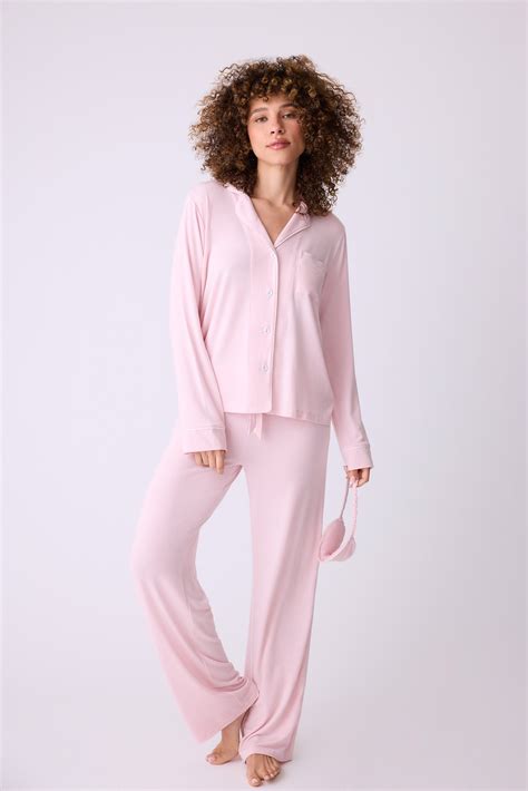 Women's classic pajama set in pink modal. – P.J. Salvage