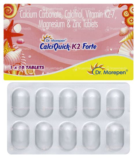 Calciquick K2 Forte Tablet 10 - Uses, Side Effects, Dosage, Price ...