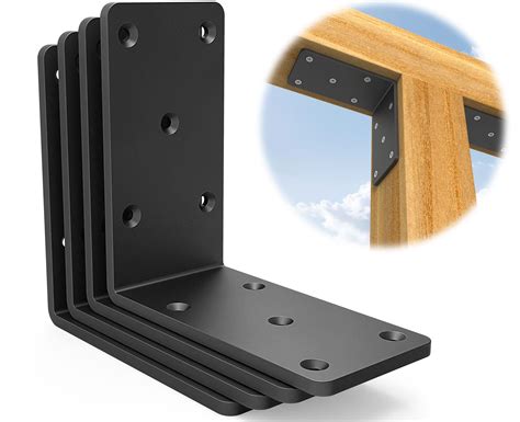 5x5“ Heavy Duty Shelf Brackets?L Brackets for Shelves Fence Pergola Brackets Angle Bracket for ...