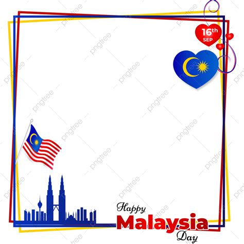 Happy Malaysia Day Border Frame, Happy Malaysia Day Border, Border, Malaysia PNG and Vector with ...