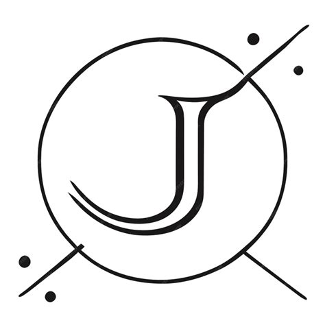Minimalistic logo with the letter j vector illustration doodle line art | Premium AI-generated ...