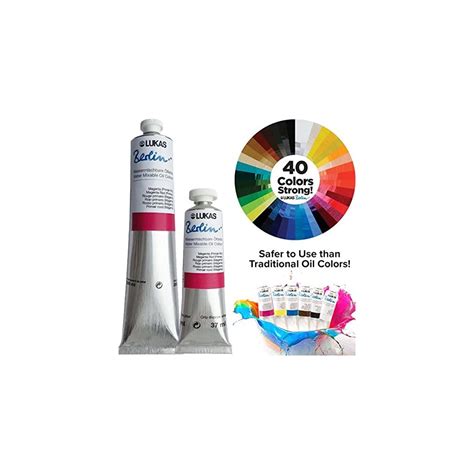 Buy Lukas Water mixable Premium Oil Paint. 37 ml Prim r Blue Online at ...